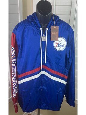 Mitchell & Ness NBA Philadelphia 76ers FZ Undeniable Windbreaker Jacket Men’s L